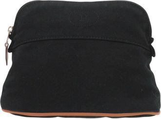 Hermès Black Cotton Pouch (Pre-Owned)
