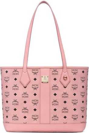 MCM New Small Liz Shopper in Visetos in Soft Pink at Nordstrom