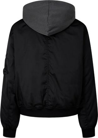 STUDIO TOMBOY V-neck bomber jacket - Nero