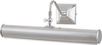 Loops 2 Bulb Picture Light Screw Effect Wire Binding Polished Chrome LED E14 40W