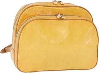 Louis Vuitton Pre-owned Backpacks, female, Yellow, Size: ONE SIZE Pre-owned Patent Leather Backpack