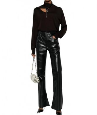 A Gold E Recycled Leather Kick Boot Pants In Detox