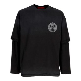 Acupuncture Layered L/s Tee - - Tops - Uomo - Nero - M