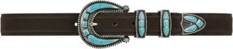 Alberto Luti Western Riem - Heren - Riemen - Bruin - 105 CM - Leer - Accessoires