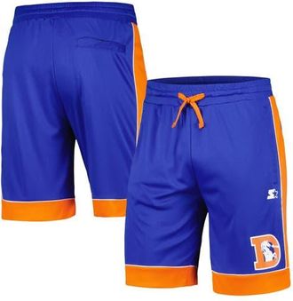 Starter Mens Starter Royal/Orange Denver Broncos Vintage Fan Favorite Shorts at Nordstrom, Size Large