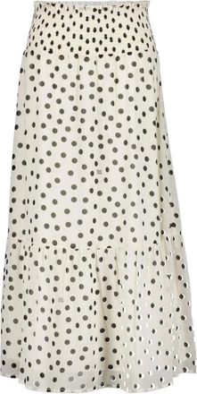 Oui Rokken, Dames, Beige, L, Midi Rokken