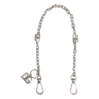 Dolce & Gabbana Zilveren Toon DG Logo Ketting Halsketting - Heren - Kettingen - Grijs - ONE Size - Accessoires