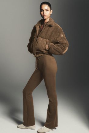 Alo | Sway Bootcut Sweatpant in Java Brown, Size: Medium