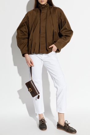 Christophe Lemaire Cotton Jacket, Womens, Brown