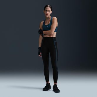 Nike Womens One High-Waisted 7/8 Leggings in Black | HJ1137-010