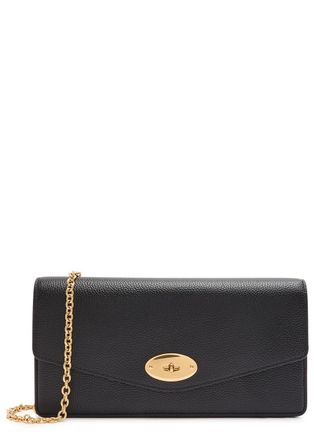 Mulberry Darley Grained Leather Clutch - Black - One Size