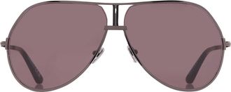 Tom Ford Rickie-02 Smoke Pilot Mens Sunglasses FT1281 08A 63