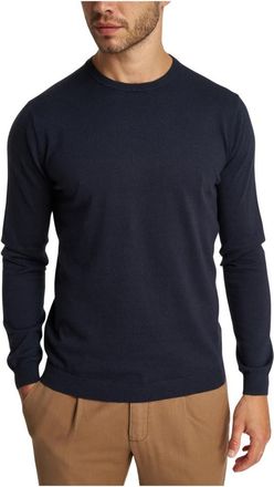 People of Shibuya Baito Brighton Knit - Heren - Ronde hals truien - Blauw - 3XL - Katoen - Truien & Vesten