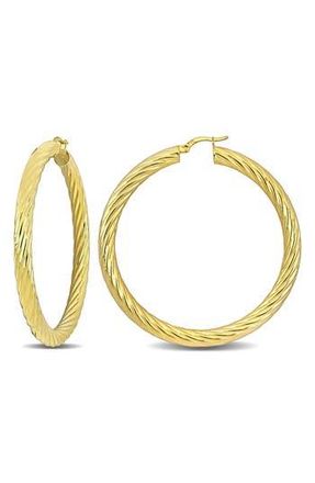 Delmar Twisted Hoop Earrings in Gold at Nordstrom Rack