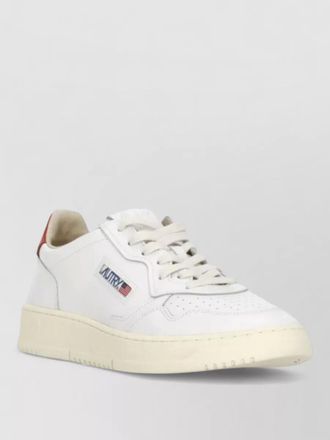 Autry leather sneakers low profile round toe