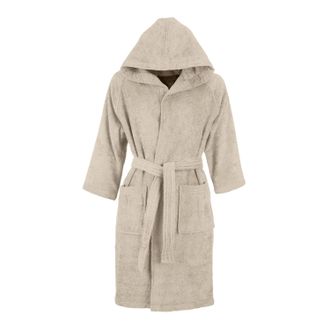 KASANOVA Accappatoio spugna S/M beige tinta unita