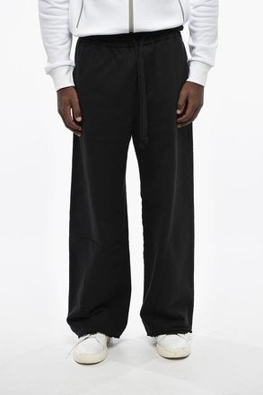 Dolce & Gabbana Joggers in Cotone Garzato a Gamba Dritta Dolce & Gabbana