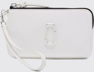Marc Jacobs The Snapshot Leather Wristlet Pouch with Double J Logo