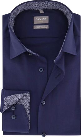 Olymp Olymp, Heren, Overhemden, Blauw, Maat: 2XL Katoen