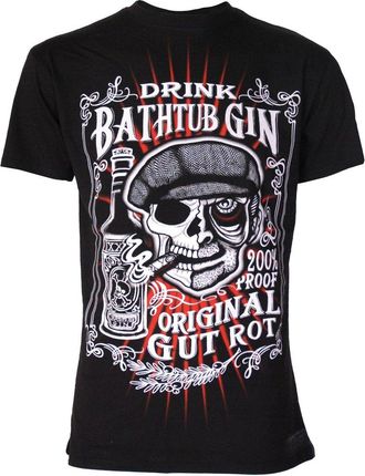 Darkside Bathtub Gin Skeleton Original Gutrot Skull Genuine Darkside Mens T Shirt XX Large Black