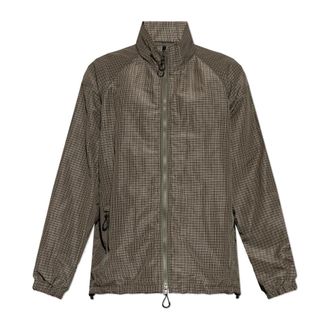 Comme Des Gar&ccedil;ons Jas met ruitpatroon - Heren - Zomerjassen - Bruin - L - Polyester - Jassen