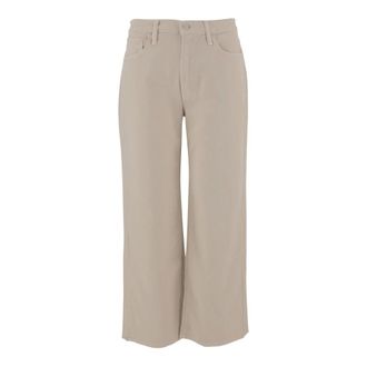 Mother Flare Jeans, female, Beige, W30, Wide Trousers