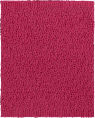Malo Kasjmier Geribbelde Gebreide Kraag Trui - Dames - Wintersjaals - Roze - ONE Size - Kasjmier - Accessoires