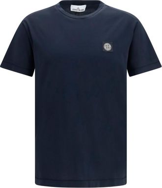 Stone Island Navy Blue Slim T-Shirt