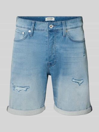 Jack & Jones Jack & Jones Jeansshorts im Destroyed-Look Modell RICK in Hellblau, Gr&ouml;&szlig;e XXL