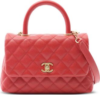 Chanel Borsa a spalla Coco Handle 2017-2018 - Rosso