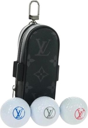 Louis Vuitton Pre-owned Accessories, female, Black, Size: ONE SIZE Pre-owned Canvas Key Holder