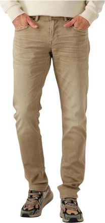 PME Legend Jeans, Heren, Beige, W33 L34, Beige Slim Fit Jeans voor Heren