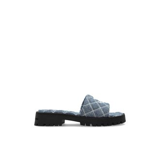 フラットシューズ The Lug Sole Sandals - Marc Jacobs - Cotton - Blue Marc Jacobs The Lug Sole slide sandals for Women - Blue in