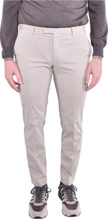 Pantaloni Torino Gabardine Broeken - Heren - Chinos - Beige - M - Katoen - Broeken