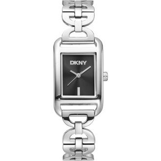 DKNY L 142 Bracelet Watch in Black/Silver at Nordstrom