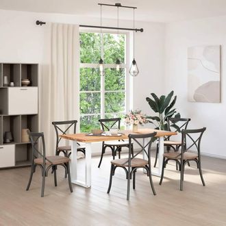 Berkfield Home Coffee Table Legs U-Shaped 2 pcs White 50x(72-73) cm Steel