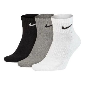 Nike Everyday Lightweight Ankle Socks (3 pairs) Pack Black White Grey SX7677-964