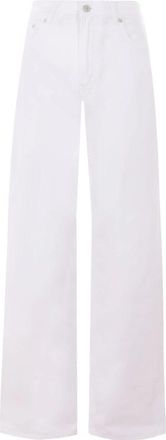 Haikure Korea Wijde Pijpen Jeans - Dames - Loose Fit Jeans - Wit - W27 - Katoen - Jeans