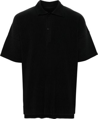 Homme Pliss&eacute; Issey Miyake MC May polo shirt - men - Polyester - 2 - Black