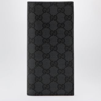 Gucci Essence Classic long wallet in black GG fabric