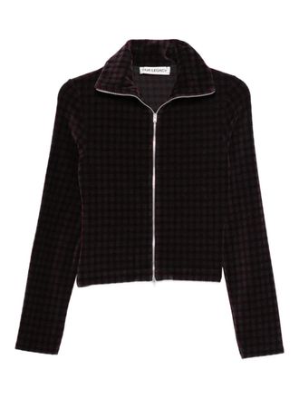 Our Legacy zip-up patterned cardigan - Grey