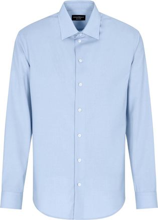 Emporio Armani Mens Long-Sleeves Button-Up Shirt