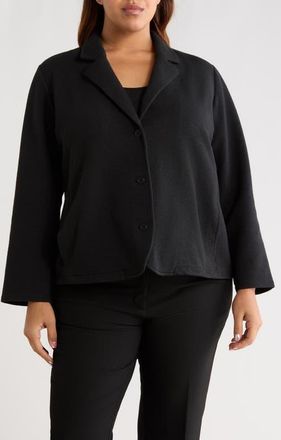 Eileen Fisher Textured Blazer in Black at Nordstrom, Size 3 X