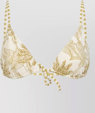 Eres triangle bikini top tropical print straps