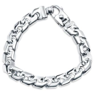 Pompeii3 Mens Link 14k Gold (65gram) or Platinum (105gram) 11.5mm Bracelet 8.5