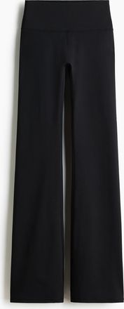 H&M Ausgestellte Yogaleggings mit SoftMove - Schwarz