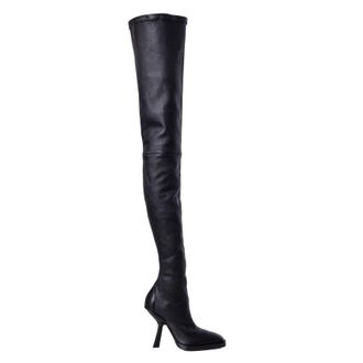 Ferragamo Ramii Nappa Stretch Thigh-High Boots, Size 7 C