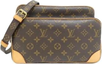 Louis Vuitton Pre-owned Cross Body Bags, male, Brown, Size: ONE SIZE Pre-owned Monogram Nile Shoulder Bag