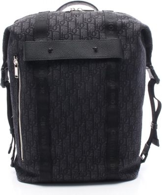 Dior Black Canvas Leather Backpack (Pre-Owned)