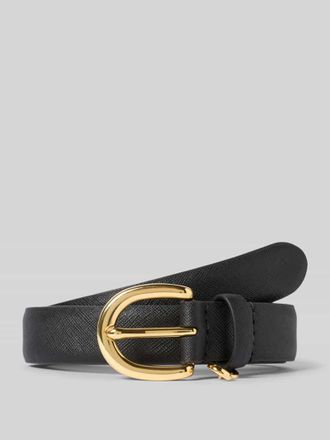 Lauren Ralph Lauren Lederg&uuml;rtel mit Dornschlie&szlig;e Modell CHARM in Black, Gr&ouml;&szlig;e L